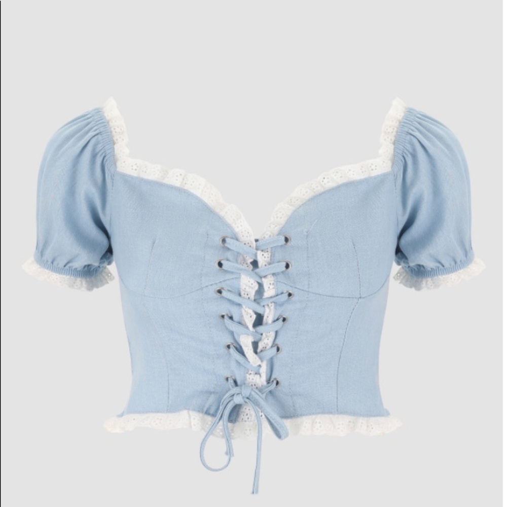 Sweetheart Lace Corset Style Top